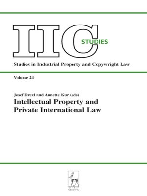 cover image of Intellectual Property and Private International Law: Heading for the Future